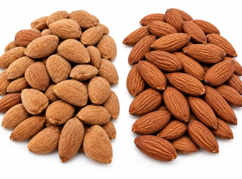 Spanish and American almonds